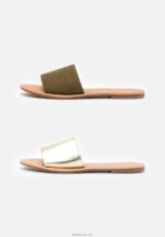 žene 2 paketa mules kaki/zlatna Anna Field 20N841866 - Slika 2