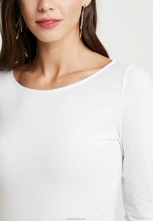 žene 2 pakiranja majice dugih rukava crno/bijele Anna Field 20N84550 - Slika 5