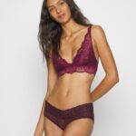 žene 3pp bralette bustier crna/bež/tamno crvena Anna Field 20N84936