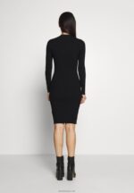 žene crew ausschnitt bodycon ripp mini strickkleid haljina na pomak crna Anna Field 20N84204 - Slika 2