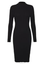 žene crew ausschnitt bodycon ripp mini strickkleid haljina na pomak crna Anna Field 20N84204 - Slika 4