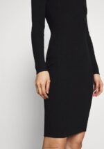 žene crew ausschnitt bodycon ripp mini strickkleid haljina na pomak crna Anna Field 20N84204 - Slika 5