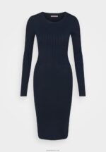 žene crew ausschnitt ripp top bodycon mini strickkleid pomaknuta haljina tamnoplava Anna Field 20N84205 - Slika 5