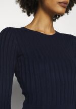 žene crew ausschnitt ripp top bodycon mini strickkleid pomaknuta haljina tamnoplava Anna Field 20N84205 - Slika 6