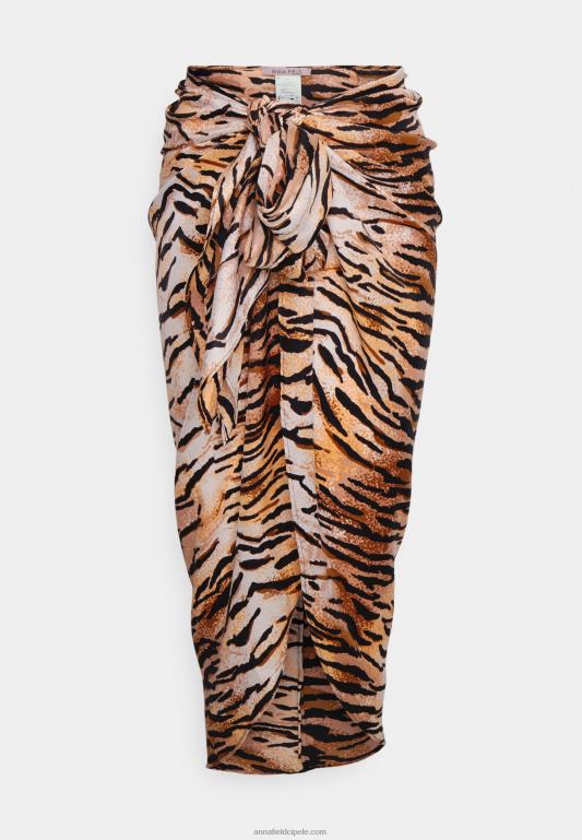 žene geo print sarong 917 višebojna omotana suknja u više boja Anna Field 20N84812 - Slika 5