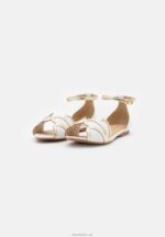 žene kožne peeptoe baletne cipele bijele Anna Field 20N842087 - Slika 3
