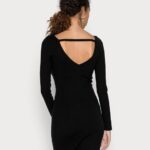 žene offener rcken crna mini haljina s strickkleidom uz tijelo Anna Field 20N84193