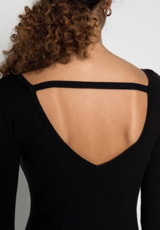 žene offener rcken crna mini haljina s strickkleidom uz tijelo Anna Field 20N84193 - Slika 5