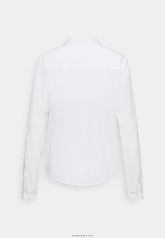 žene osnovna bluza s džepom bluza na kopčanje prljavo bijela Anna Field 20N84668 - Slika 2