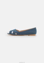 žene peeptoe baletne cipele plave Anna Field 20N842120 - Slika 2
