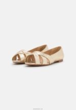 žene peeptoe baletne cipele zlatne Anna Field 20N842103 - Slika 3