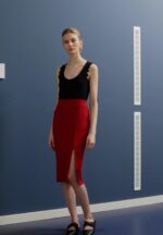 žene pencil suknja tamno crvena Anna Field 20N84806 - Slika 2