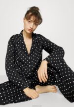žene pidžama komplet crno/beli Anna Field 20N841062 - Slika 4
