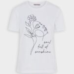 žene print majica bijela Anna Field 20N84364