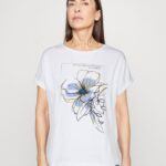 žene print majica bijela Anna Field 20N84367