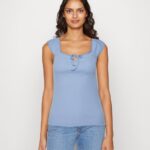 žene print t-shirt svijetlo plava Anna Field 20N84278