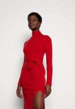 žene rollkragen ripp mini strickkleid mit grtel džemper haljina crvena Anna Field 20N84232 - Slika 4