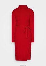 žene rollkragen ripp mini strickkleid mit grtel džemper haljina crvena Anna Field 20N84232 - Slika 5