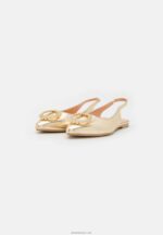 žene slingback baletne cipele zlatne Anna Field 20N842185 - Slika 3