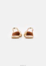 žene slingback baletne cipele zlatne Anna Field 20N842185 - Slika 4
