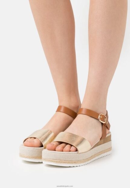 žene udobnost espadrile zlatne Anna Field 20N841456