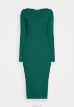 žene v ausschnitt midi strickkleid pomaknuta haljina uz tijelo zelena Anna Field 20N84196 - Slika 5