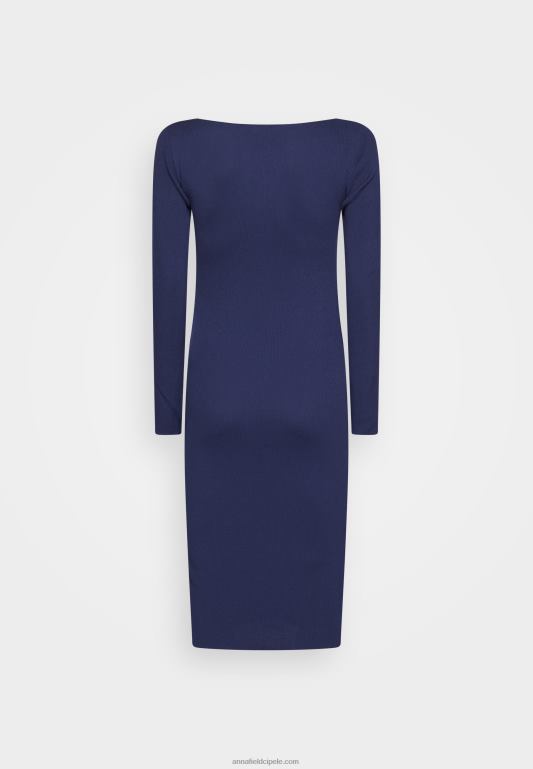 žene v ausschnitt tamnoplava midi strickkleid pomaknuta haljina uz tijelo Anna Field 20N84214 - Slika 2