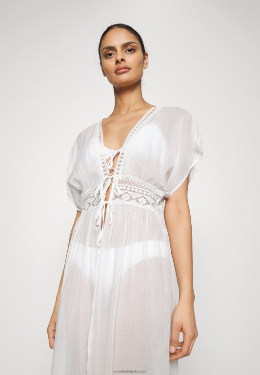 žene vezeni cover up 802 crni dodatak za plažu 001 bijeli Anna Field 20N84741 - Slika 4