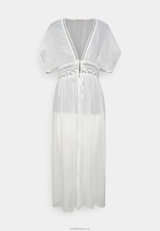 žene vezeni cover up 802 crni dodatak za plažu 001 bijeli Anna Field 20N84741 - Slika 5