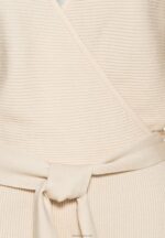 žene wrap v ausschnitt mini strickkleid mit grtel shift dress off white Anna Field 20N84203 - Slika 3